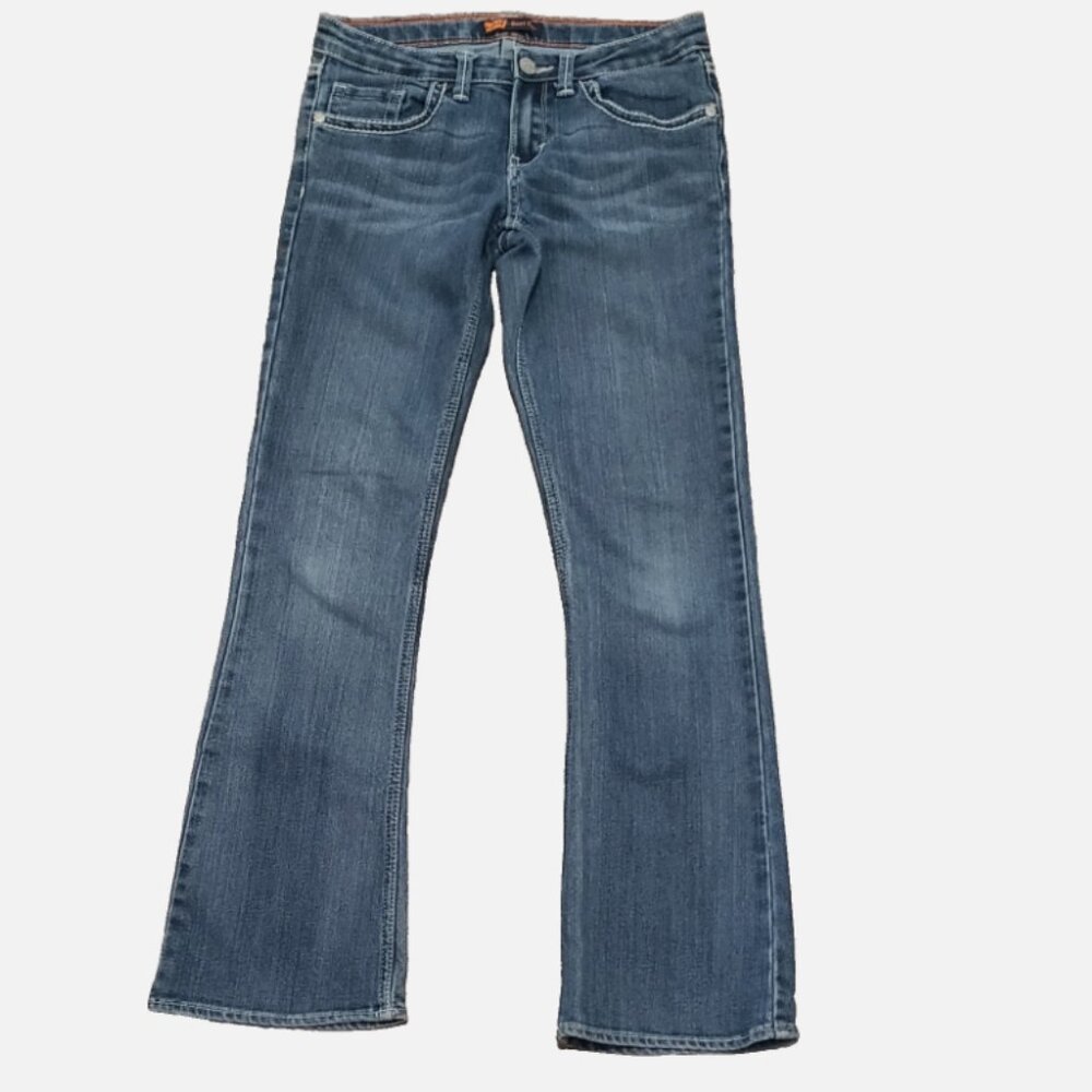 Levi's Girls 14 Reg Mid Rise Classic 5 Pocket Fit Boot Cut Blue Jeans EUC